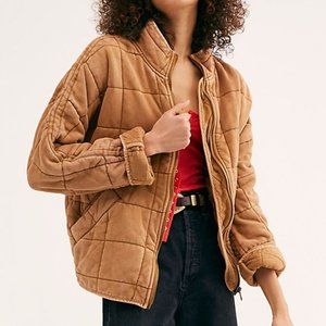 Free People Dolman Quilted Knit Jacket OBO